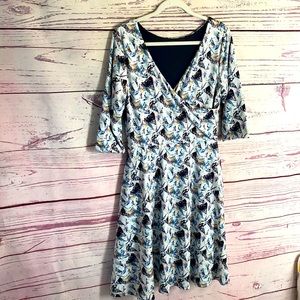 Betabrand fit and flair dress